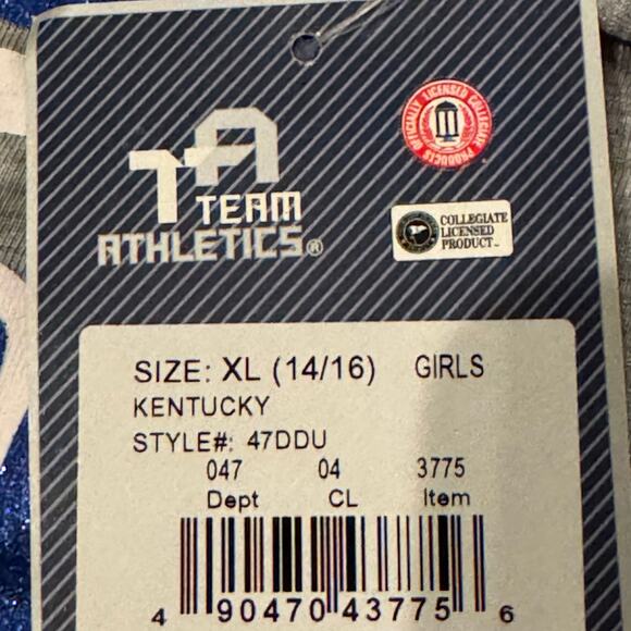 NWT Girls XL Kentucky Wildcats Tank Top Girls 14/16 University of Kentucky - Picture 5 of 6